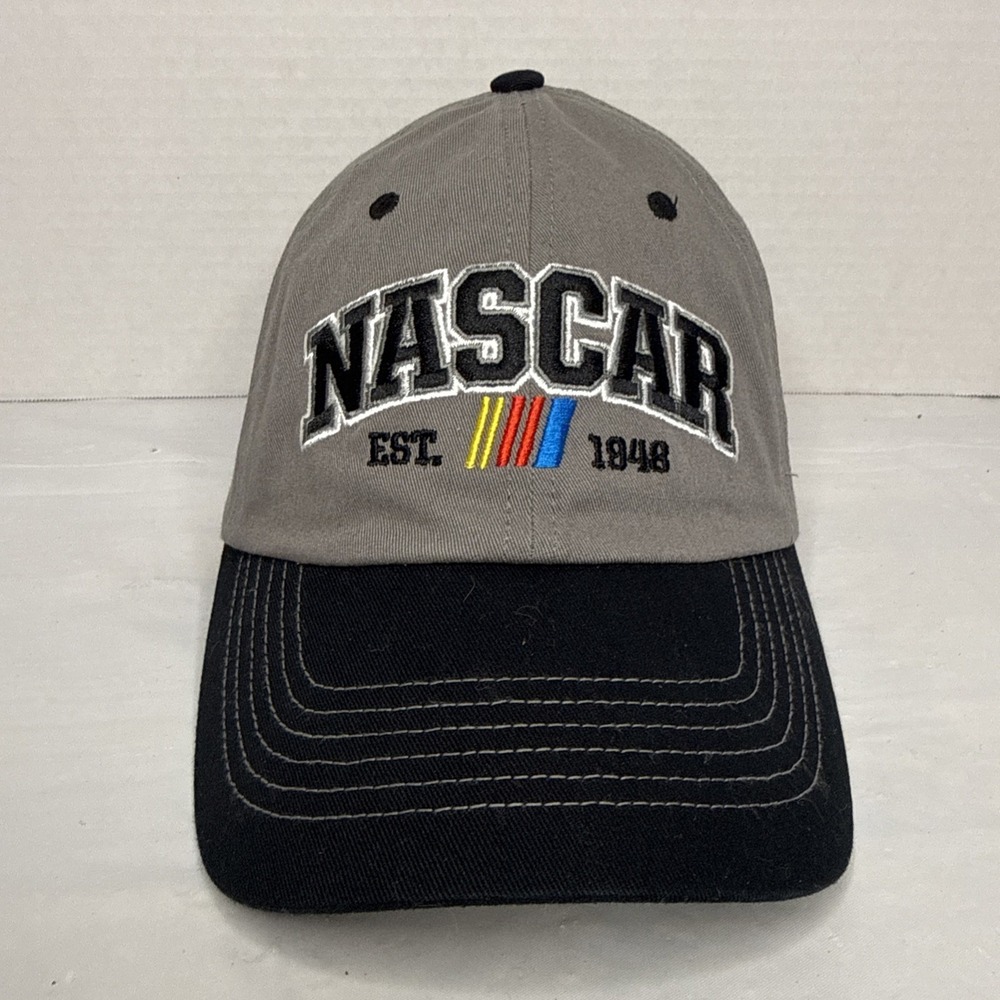 NASCAR Gray‎ And Black Hat One Size Fits Most New